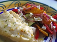 steamed fish with veg